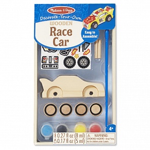 Набор для творчества - деревянная гоночная машинка из серии Классические игрушки (Melissa&Doug, 8829_md)